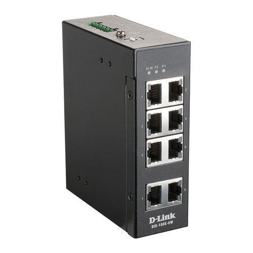 非管理型イーサネットスイッチ - DIS-100E-8W - D-Link® - 8 ポート / 10/100BaseT(X) / レベル 2