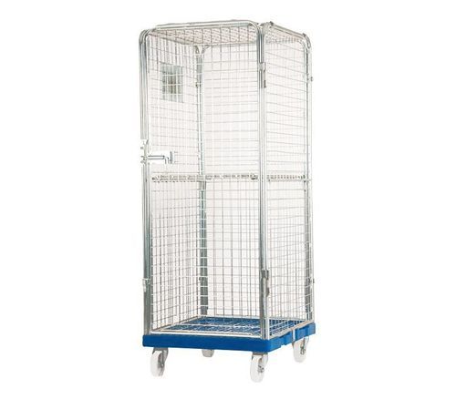 多目的ロールコンテナー - Secutec - GEBHARDT Logistic Solutions GmbH - パネル4枚 / ロック可能 / プラスチックベース付き