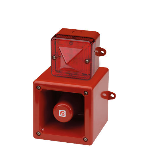 LEDライト付き警報器 - IS-A105N+IS-L101L - E2S Warning Signals - 警告灯付 / 本質安全