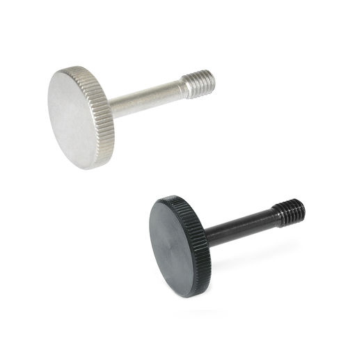 スチール製ローレットねじ - GN 653.2 - Otto Ganter GmbH & Co. KG - ステンレススチール製 / クランプ用