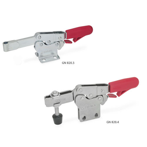 横型トグルクランプ - GN 820.3 / GN 820.4 - Otto Ganter GmbH & Co. KG - ステンレススチール製 / 亜鉛系めっき鋼 / ロック付