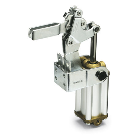 空気圧式トグルクランプ - GN 862 - Otto Ganter GmbH & Co. KG - 縦型 / 高荷重用 / スチール製