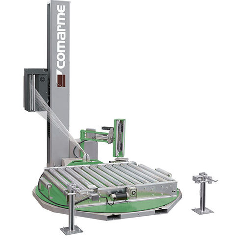 ターンテーブル式ストレッチ包装機 - RONDA STATION - COMARME - 自動 / モーター式ローラー付