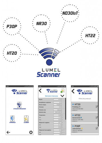 データ ロガーモバイルアプリケーション - Lumel  - LUMEL - スキャナー用 / ネットワーク / Android