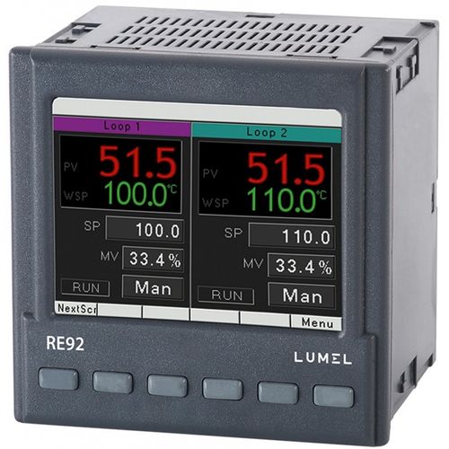 デジタル温度コントローラー - RE92 - LUMEL - グラフィック / PID / プログラム可能