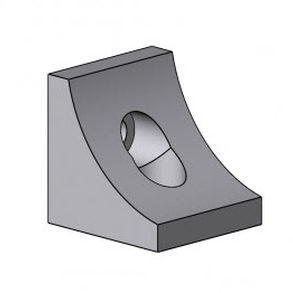 アルミ押出材用ブラケット - 4020 A 86 EL 01 series - TecEnMa GmbH - アルミニウム製 / 90°