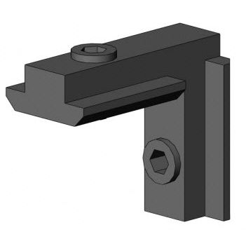 フレーム組み立て用ブラケット - 4101 S 1002 VZ 01	 - TecEnMa GmbH - 亜鉛 / 90° / 溝付