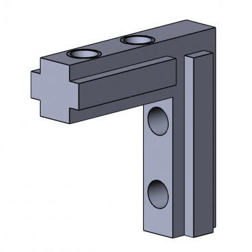 フレーム組み立て用ブラケット - 4101 S 0609 VZ 01 - TecEnMa GmbH - 亜鉛 / 90° / 溝付