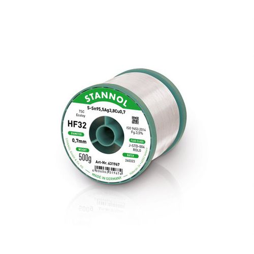 研磨剤心板溶接用ワイヤー - HF32 - stannol - 鉛不使用