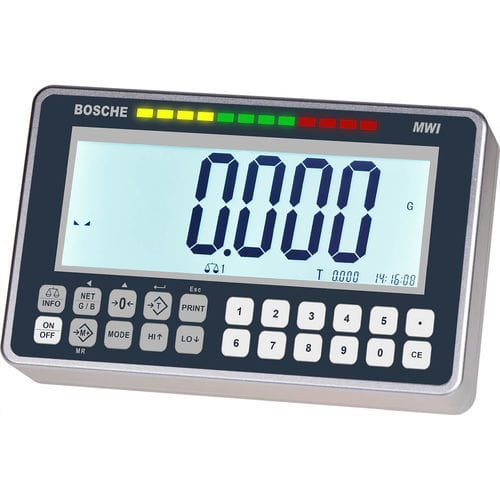 LCD重量測定用端末 - MWI - Bosche GmbH & Co. KG - 卓上型 / パネル設置用 / RS-232