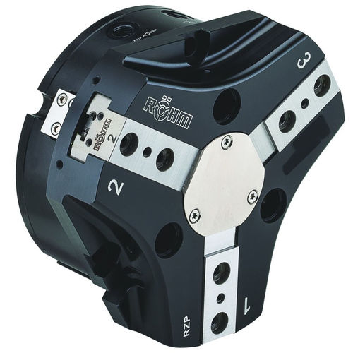 空圧式グリッパー - RZP-125 - RÖHM GmbH - 角度調整可能 / 3ツ爪 / ハンドリング用
