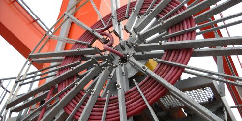 ケーブルリール - Cavotec - 電動式 / 建設現場用 / 鉱山用