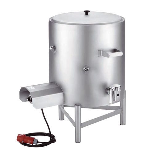 二重ジャケット業務用調理機 - KDN 150 - bastra - 沸騰 / 電動式 / 肉用