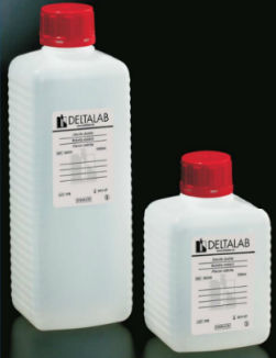 ポリプロピレン製ボトル - Normax - Fábrica de Vidro Científico - キャップ付
