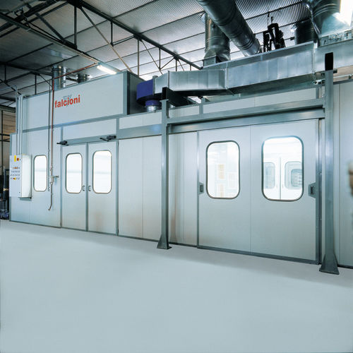 密閉型塗装ブース - Cefla Finishing - 車両用 / フィルター式 / 圧力
