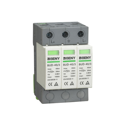 タイプ2避雷器 - BUD-40/3 - Zhejiang Benyi Electrical Co.,ltd. - 太陽光発電設置用 / 3極 / DC