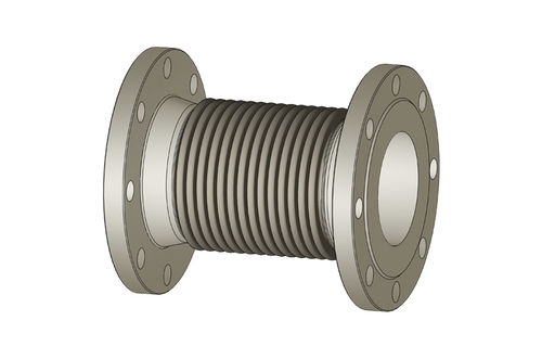 金属製伸縮管継手 - ASF / ASLF series - Spiroflex d.o.o. - 円形 / ネジ留め / フランジ取り付け