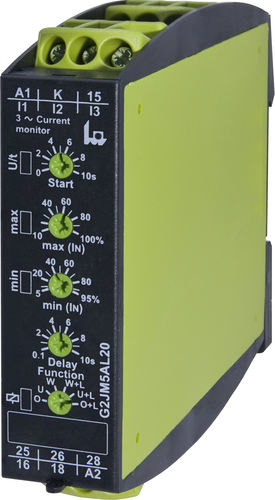電流監視継電器 - G2JM5AL20 24-240V AC/DC - TELE Haase Steuergeraete GmbH - 2NO/NC / AC / 三相