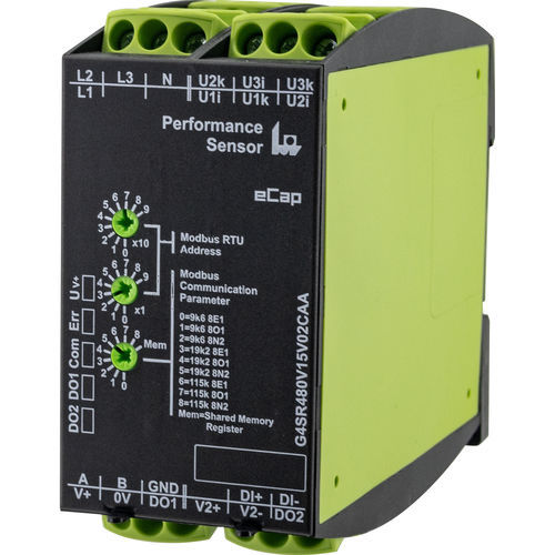 Modbus電力メーター - G4SR480V5A02CAA - TELE Haase Steuergeraete GmbH - 単相 / 三相 / DINレール