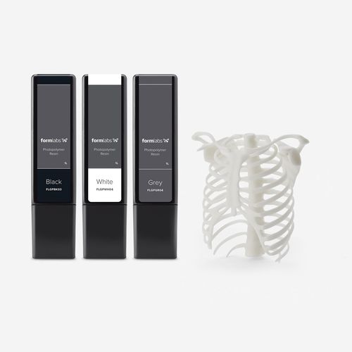白色3Dプリンタ用樹脂 - Formlabs - グレー / 黒色 / 青色