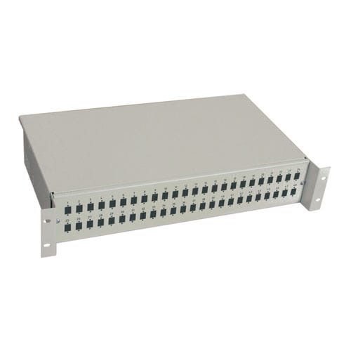 光ファイバー用接続箱 - ODF-19-2U series - DLL Partners - 19 ラック / 鋼