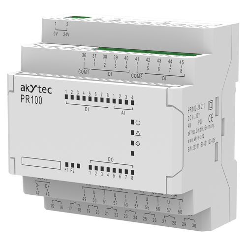 小型PLC - PR100 - akYtec GmbH - コンパクト / DINレール / E/S内蔵