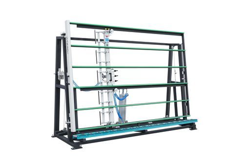 ドアおよび窓用組み立て作業台 - GAS 301 - YILMAZ MACHINE - 施釉 / 空気圧式 / 空気圧式