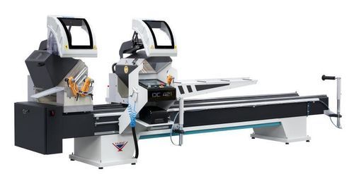 ポリ塩化ビニル用ダブルヘッドマイタ鋸 - DC 421 PSD - YILMAZ MACHINE - アルミニウム用 / プロファイル用 / 自動
