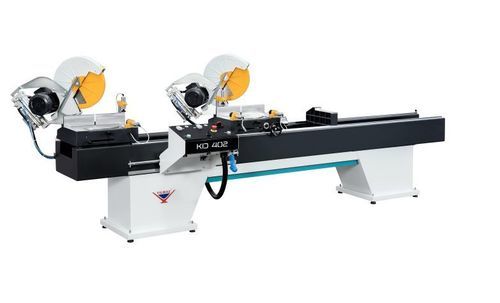 ポリ塩化ビニル用ダブルヘッドマイタ鋸 - KD 402 S - YILMAZ MACHINE - アルミニウム用 / 木材用 / プロファイル用