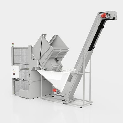 油圧式巻き上げ装置 - CAMEC srl - ホッパー / ステンレス製 / コンベヤー ベルト