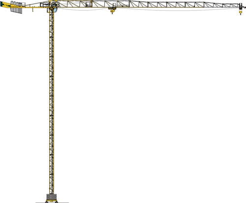 固定式クレーン - MCT 88 - Manitowoc Cranes - トップレス タワー式 / GME / 工事現場用