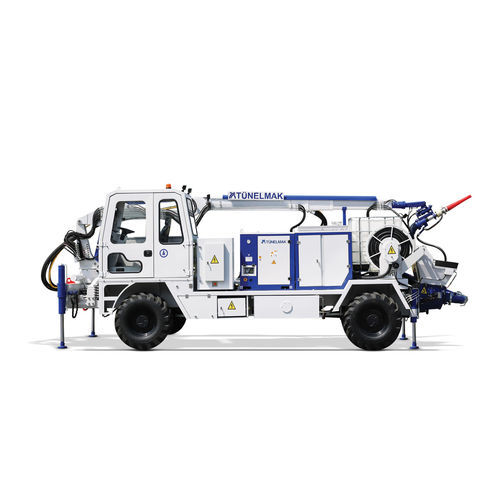 移動式コンクリート ポンプ - Adroit 450H/W - TUNELMAK CONSTRUCTION MACHINERY INC - 屋外用 / 工事現場用 / 不整地