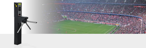 3本アーム回転ドア - Catrax Stadium - Digicon S/A