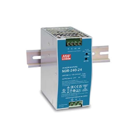 DINレール電源 - NDR-240 series - Mean Well - AC/DC / 単一出力 / ショート防止機能付
