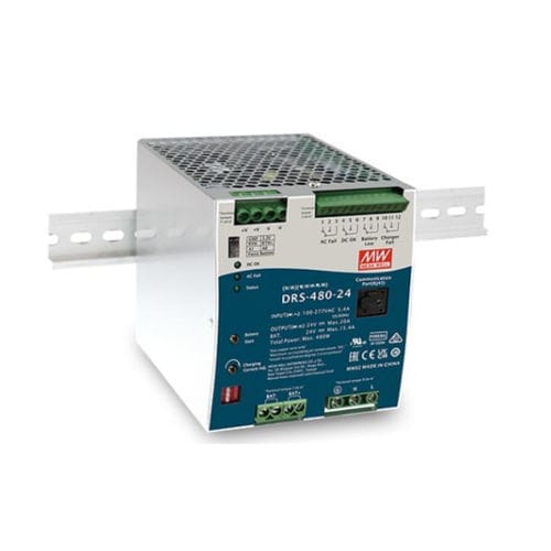 DINレール電源 - DRS-480 series - Mean Well - AC/DC / 単一出力 / ショート防止機能付