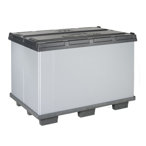 折り畳み式パレットボックス - K5 - Kiga GmbH - プラスチック製 / 貯蔵用 / ふた付き