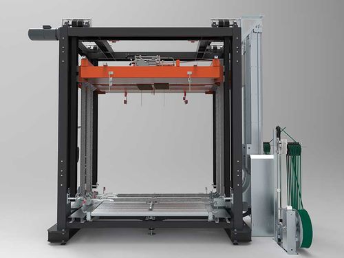 プレス機付きバンド掛け機 - UP5-Aggregat - Pamminger Verpackungstechnik Ges mbH - 全自動 / パレット用 / PP-PET製ストラップ用