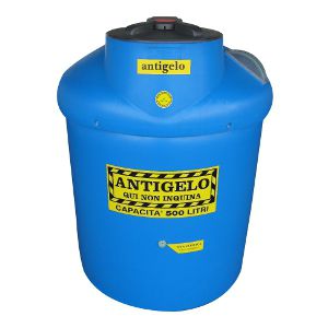 液体廃棄物回収用タンク - ECOIL DUPLEX ANTIGELO series - PLASTIC PROGET EUROPEAN SRL - ポリエチレン / 円筒形 / 縦型