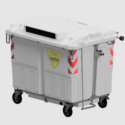 プラスチック製ゴミ箱 - ECOMAX 1700 - ROPLAST SRL - 垂直持ち上げ / 紙用 / リサイクル