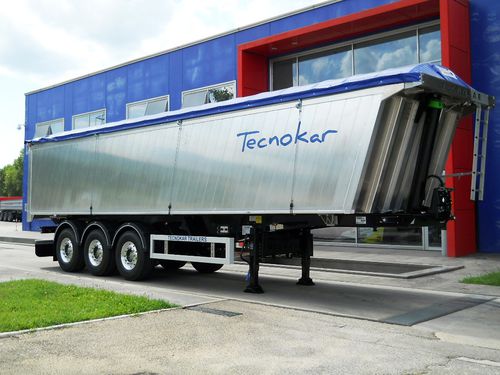 ダンプセミ トレーラー - delfino alluminio - TECNOKAR TRAILERS SRL - 廃棄物用 / 3軸 / 牽引式