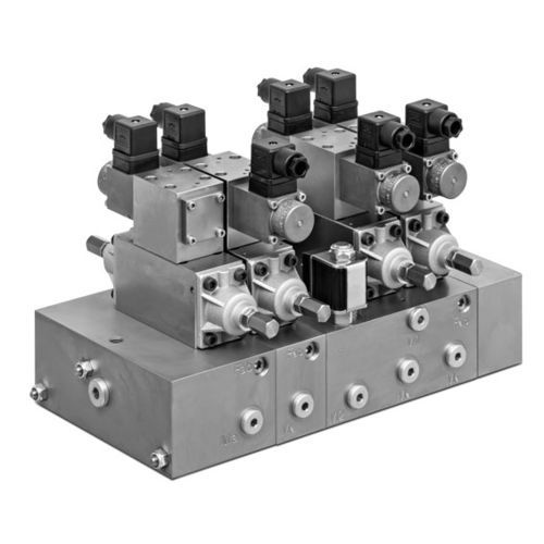 ベースプレート油圧方向制御弁 - MEV series - Fluitronics GmbH - スプール / パイロット / 4/3