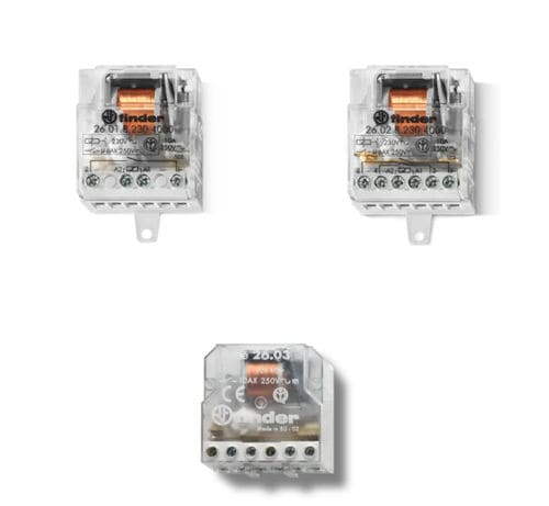 電気機械式リモートスイッチ - 26 series - FINDER S.p.A. con unico socio - パネル取り付け