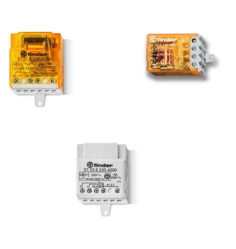 電気機械式リモートスイッチ - 27 series - FINDER S.p.A. con unico socio - パネル取り付け