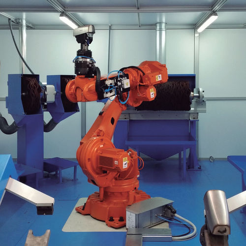 正面削りロボットセル - CR-150/2UL-100+1UPD-150+2UP-850 - AUTOPULIT - 野菜磨き用 / 研削用