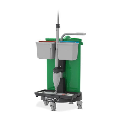 掃除用カート - NC0R - Numatic - プラスチック製 / 保存容器用 / 耐久性がある