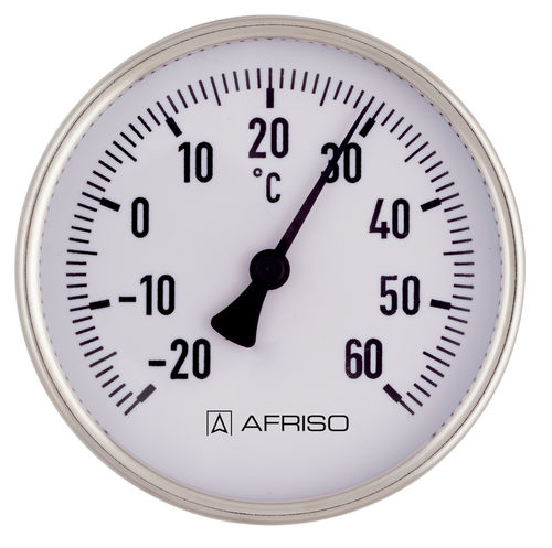 バイメタル温度計 - BiTh LKB - AFRISO-EURO-INDEX - ダイヤル / フランジ取り付け / ステンレススチール製