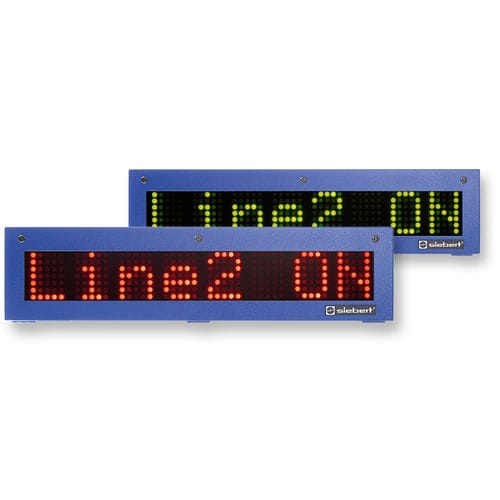 LEDディスプレイ - SX302 series - Siebert Industrieelektronik GmbH - 英数字 / ドット マトリックス / カラー