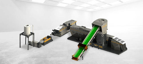 ツインスクリュー造粒機 - 70 - Zhangjiagang City Grace Machinery Co., Ltd - プラスチック用 / 多機能 / ベルトコンベヤー