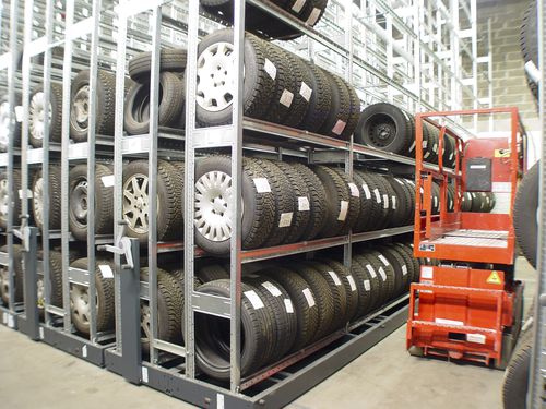 貯蔵用倉庫ラック - HI280 Shelving System - Mobile - Dexion - 移動式 / コンパクト / 中程度の荷重用