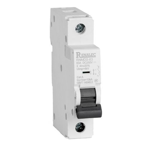 スプリング式アクチュエータ付遮断器 - RNMD2-63-MCB - WENZHOU RENA ELECTRIC CO.,LTD - DC / モジュラー / 単極